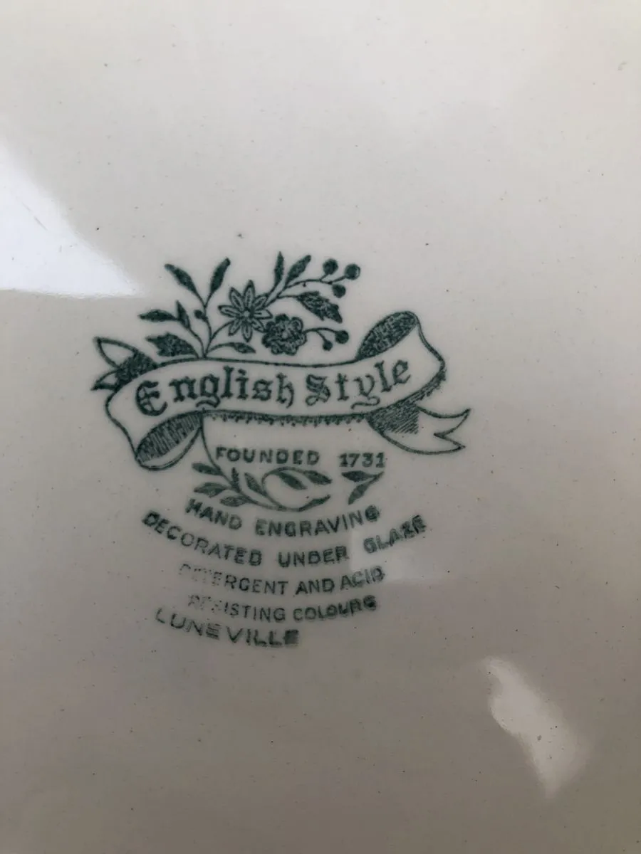 2 assiettes « English style »